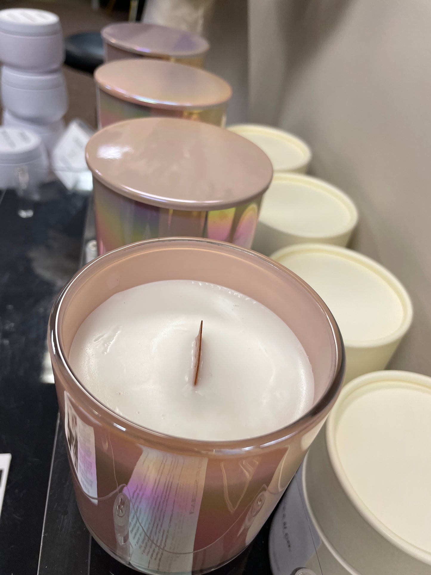 Iridescent Luxury Scented Candle | Hand-Poured Coconut Wax Blend | Non-Toxic & Clean Burning | Elegant Home Décor & Gift – Eves & Co